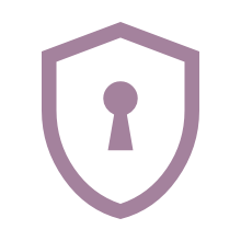 Shield Icon with keyhole in the middle